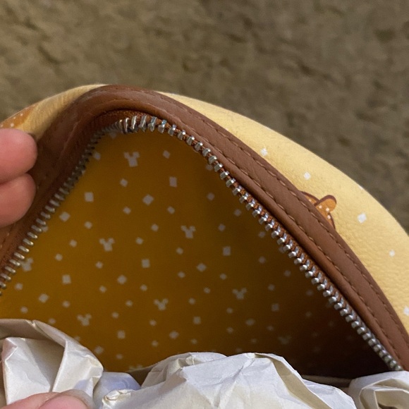 Disney Tan and Yellow Pretzel Kids Backpack - Picture 5 of 5